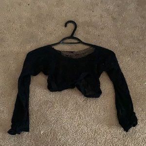 floral fishnet sleeves